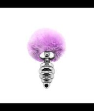 PLUG ANALE ACCIAIO CON CODA